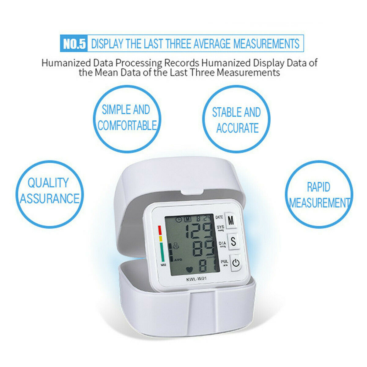 LCD Digital Wrist Blood Pressure Monitor Heart Beat Rate Pulse Meter W –  Abbey Tech Hub